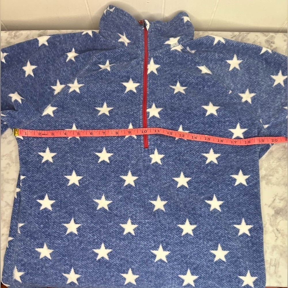 Fleece patriotic quarter zip pullover Eddie Bauer Women's Quest size L - Picture 4 of 9